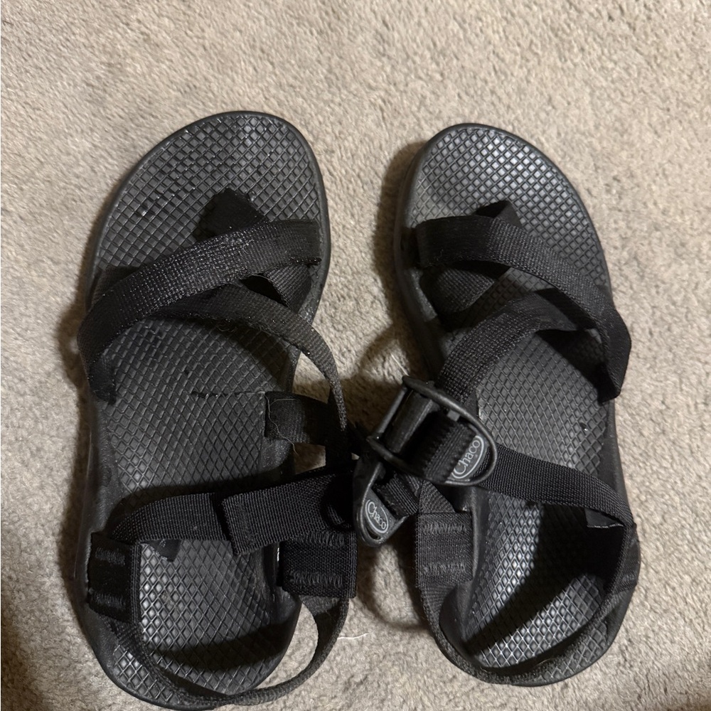 Chaco Black Strappy Sport Sandals Women’s 6 Vibram Sole Water